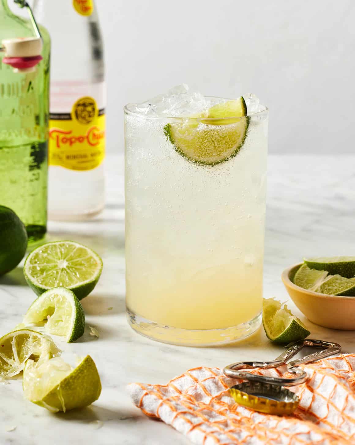 Ranch Water Tequila Cocktail with Fresh Lime