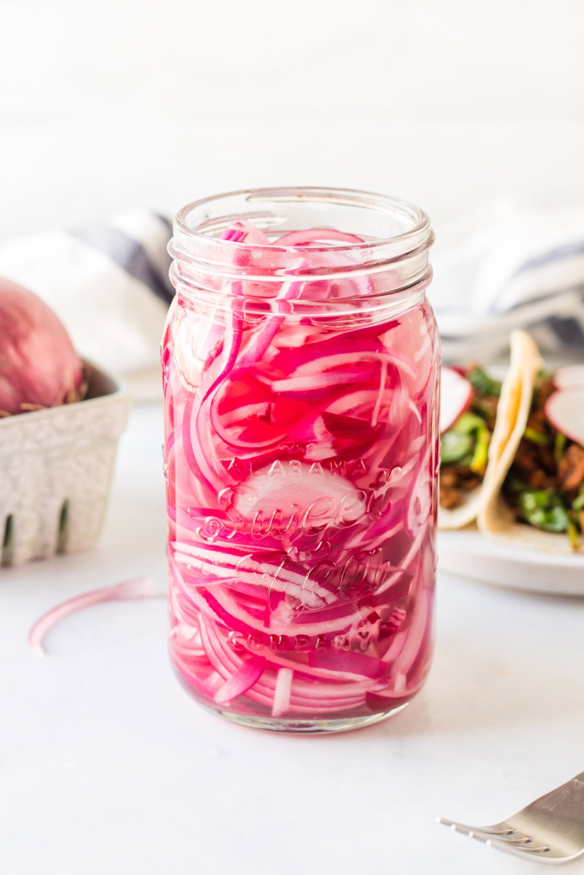 Achiote-Grilled Fish Tostadas with Pickled Red Onion