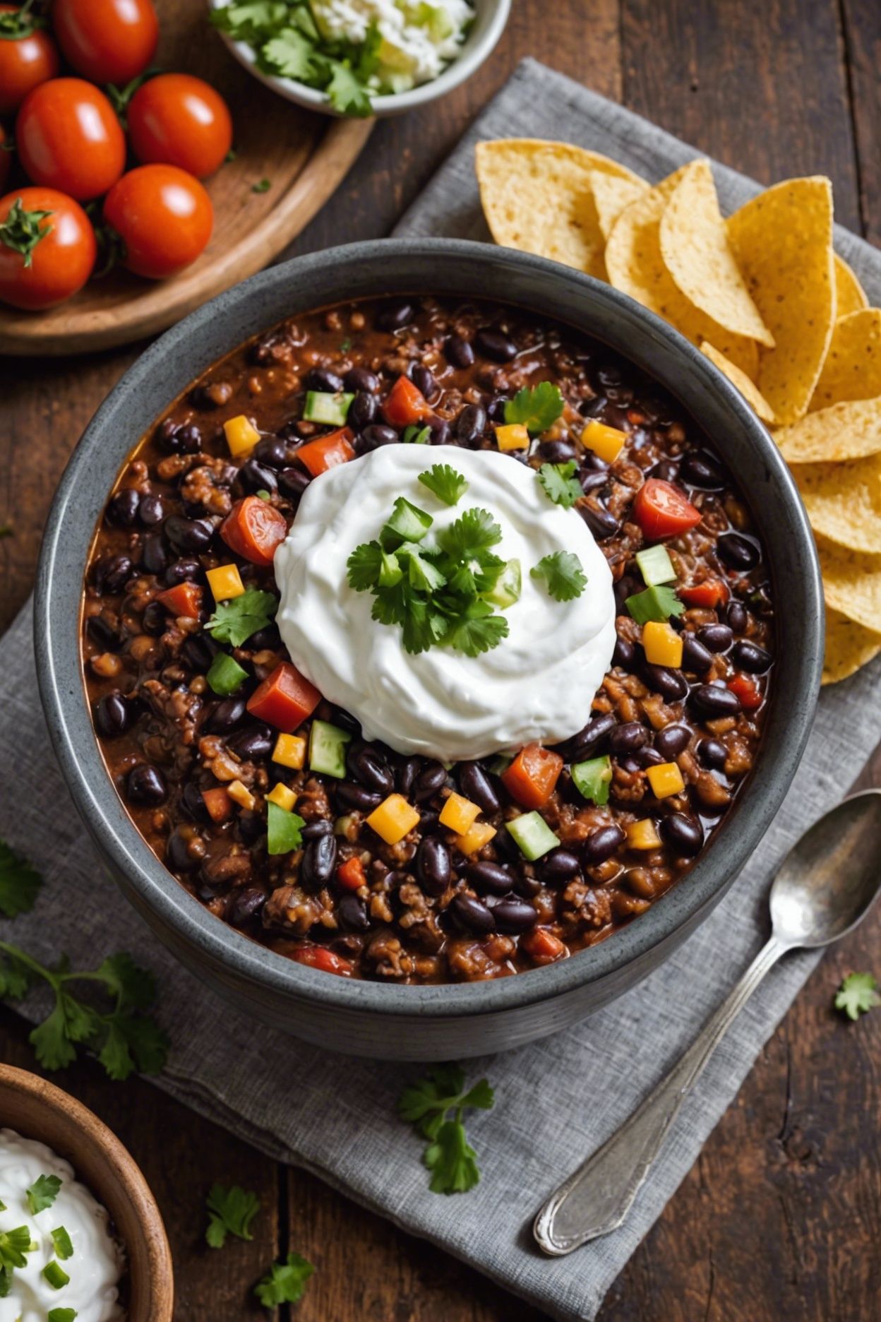 Spicy Zucchini and Black Bean Chili