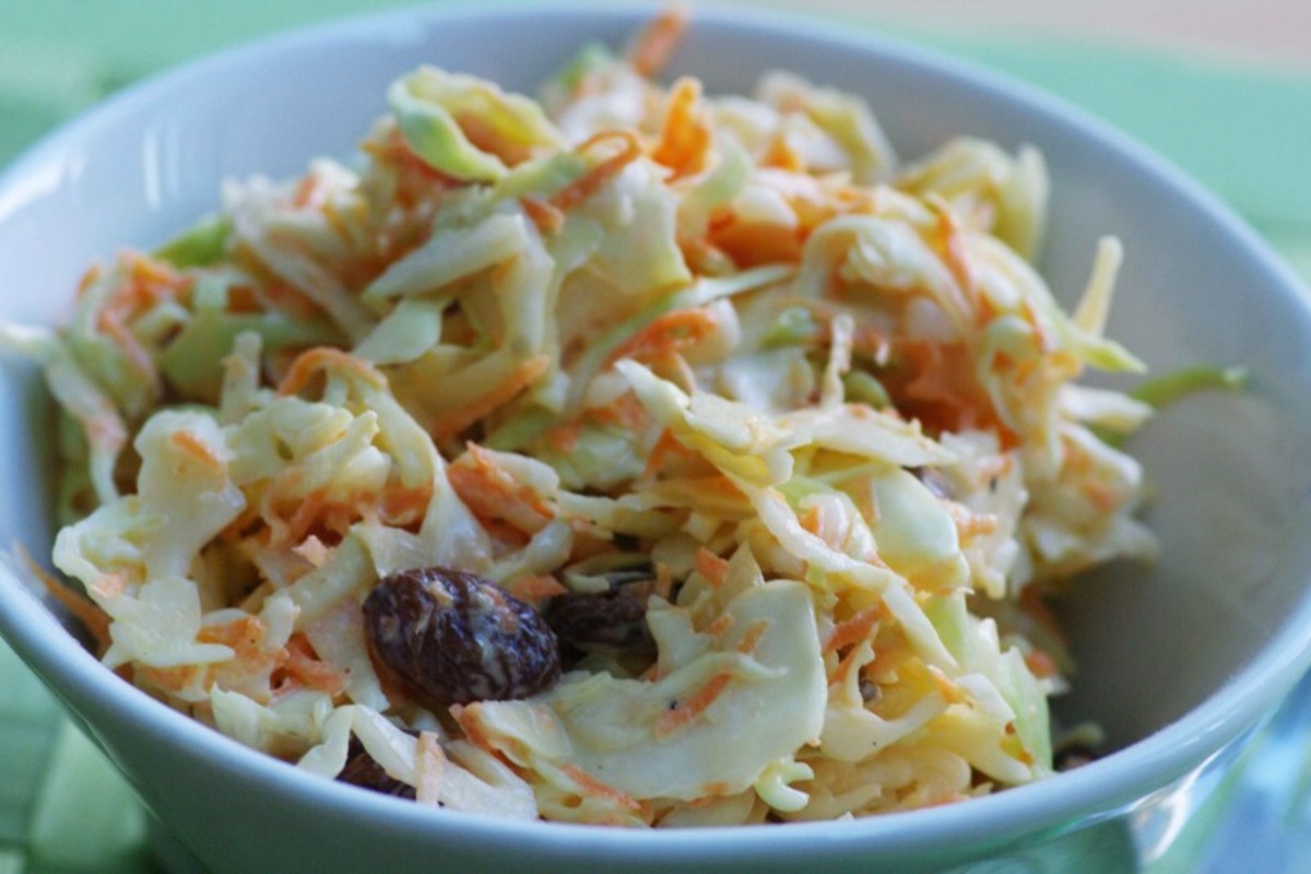 No-Cook Spicy Pecan Cole Slaw with Citrus Dressing