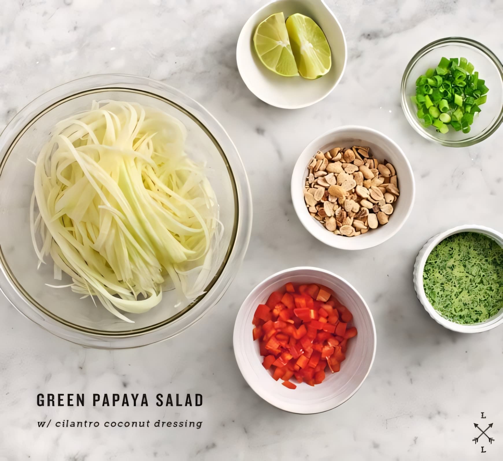 No-Cook Summer Mango and Green Papaya Salad