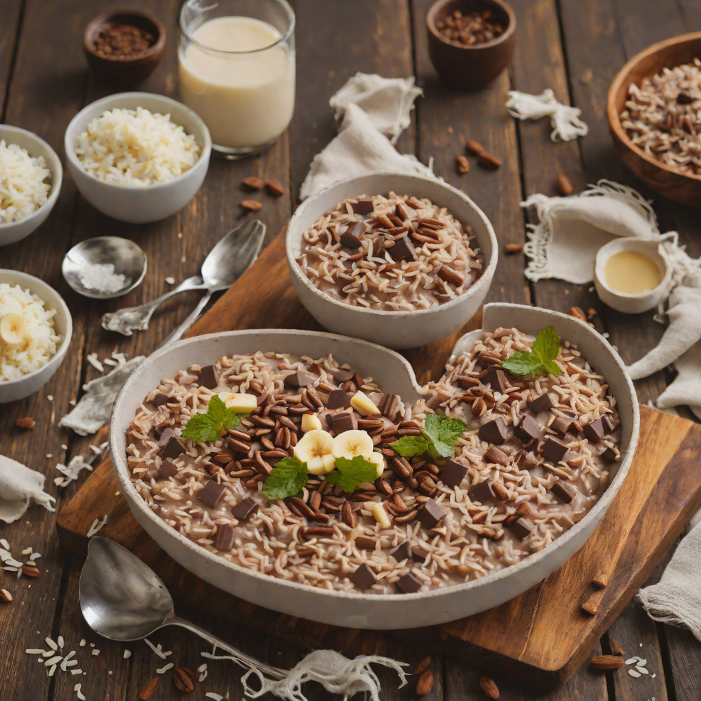 Quick No-Bake Chocolate Rice Pudding with Coconut Milk