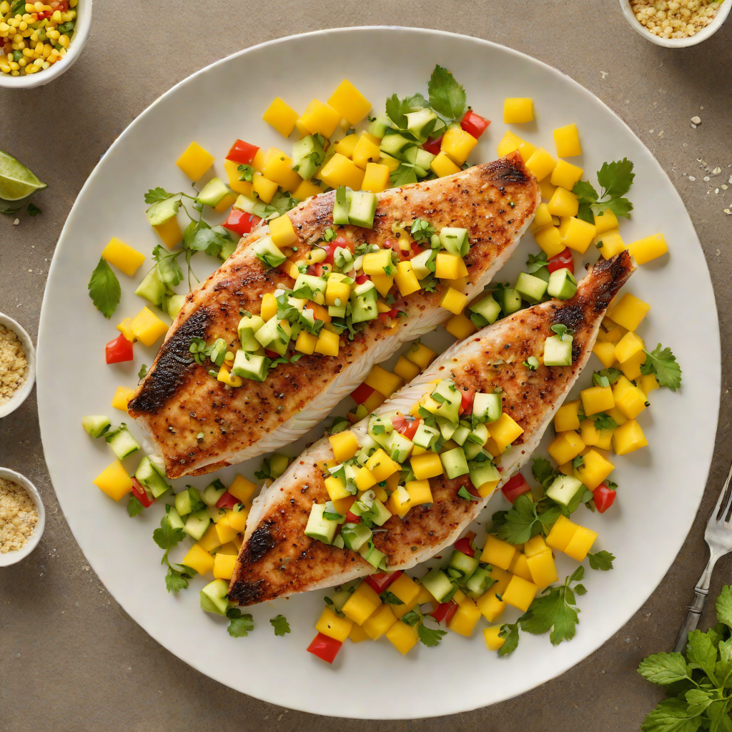 Pan-Seared Tilapia with Mango and Avocado Salsa