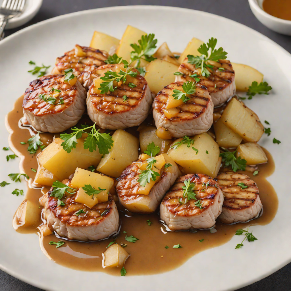 Pan-Seared Pork Medallions with Regional Apple-Onion Compote