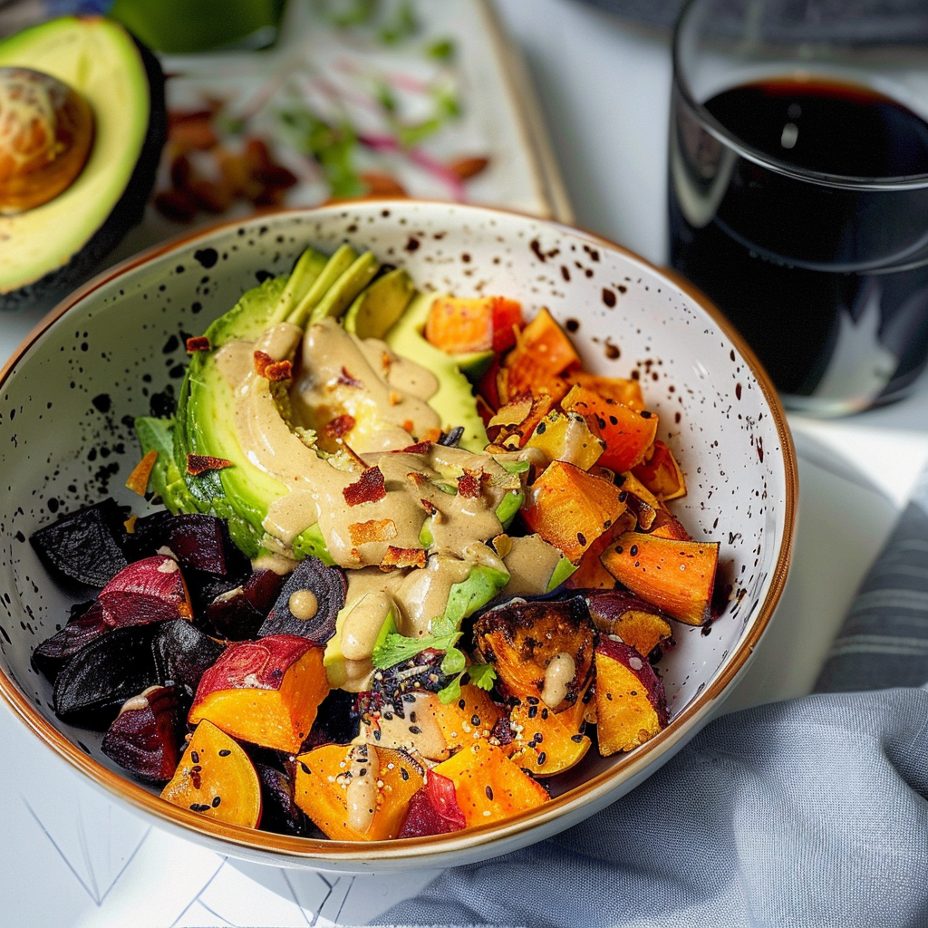 Herb-Roasted Chicken & Root Vegetable Bowl with Avocado Oil