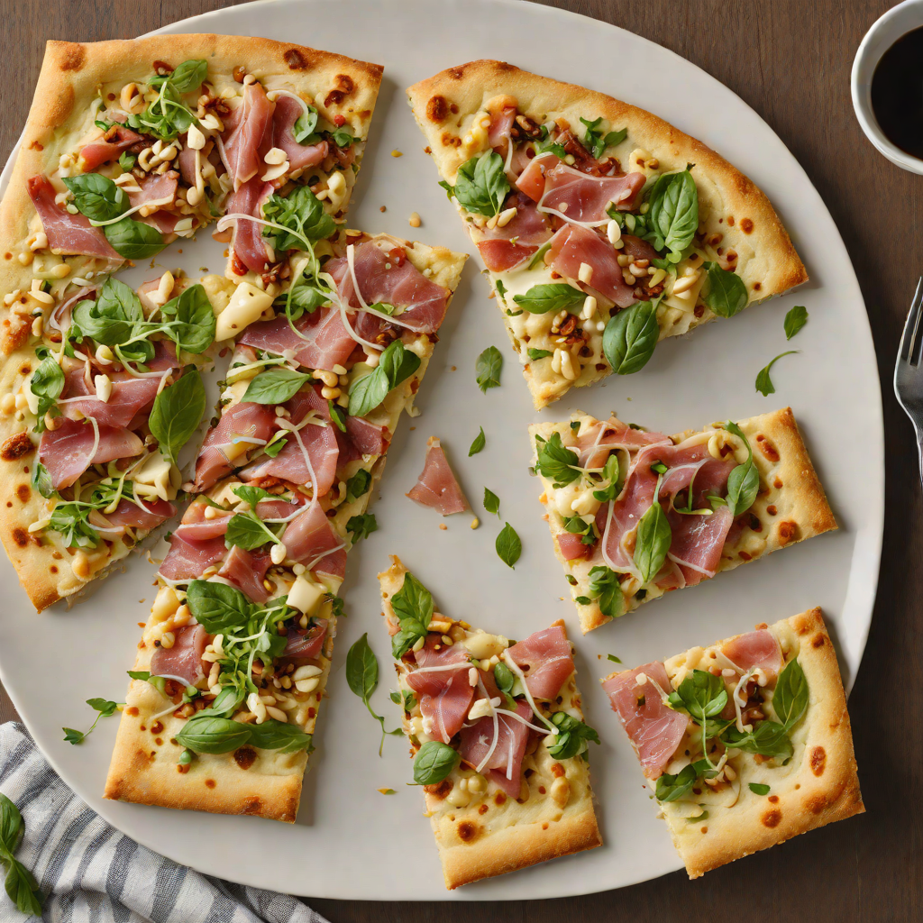 West Loop Style Spicy Pine Nut and Prosciutto Flatbread