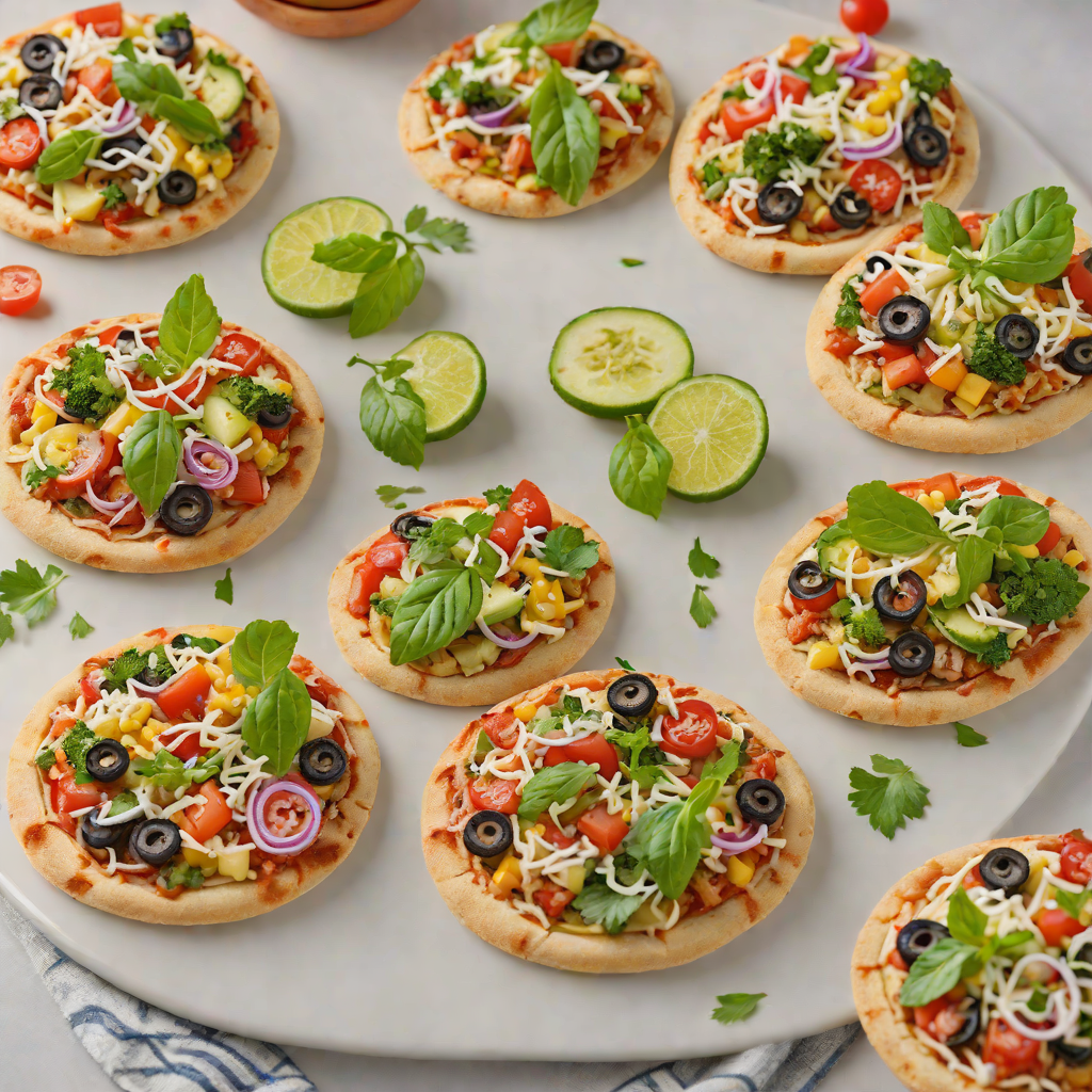 Veggie-Packed Mini Pita Pizzas