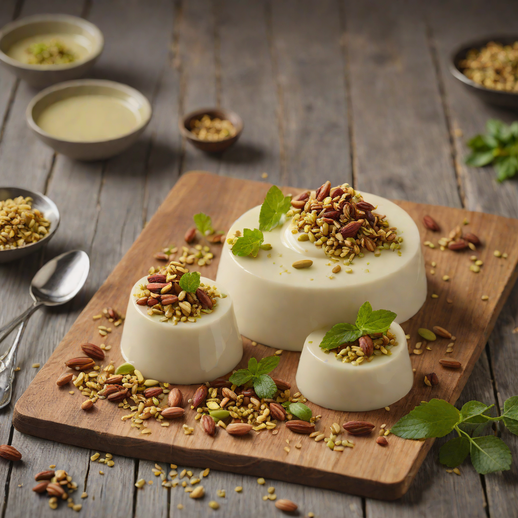 Cardamom-Spiced Panna Cotta with Pistachio Crumble