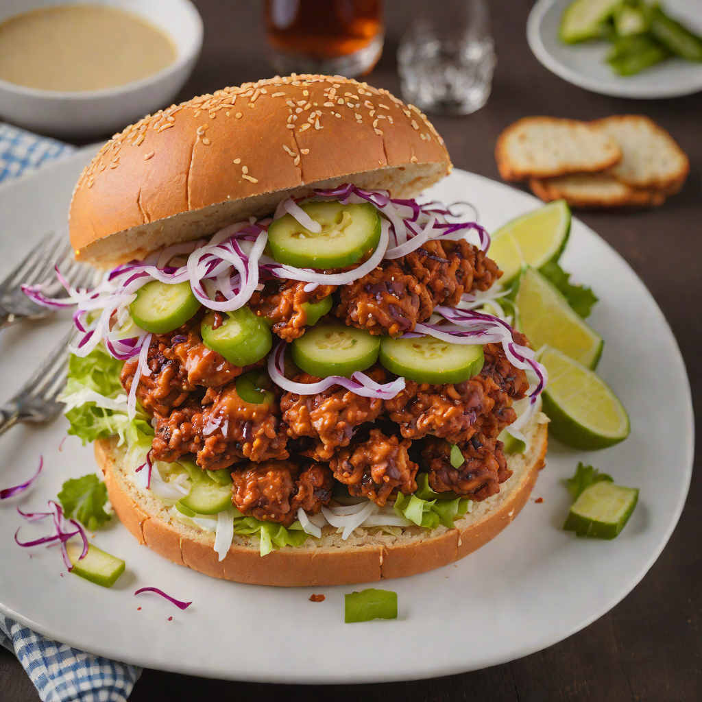 Grilled Nashville Hot Chicken Sandwich with Pickled Slaw