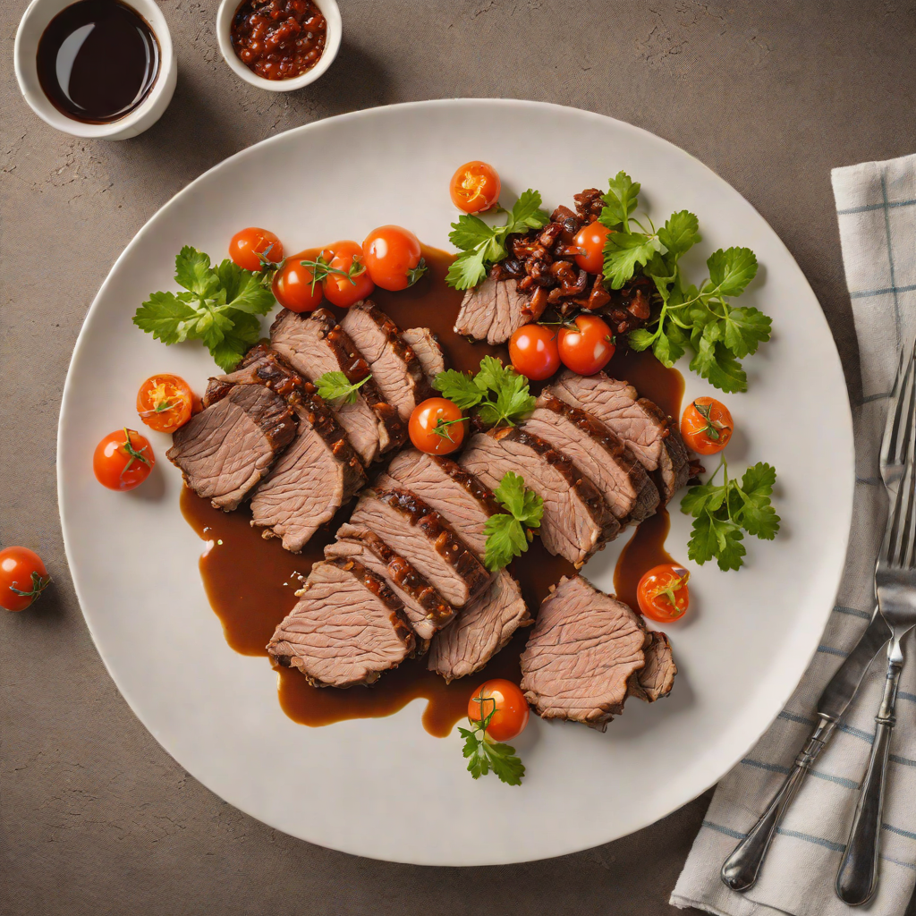 Slow-Roasted Beef Brisket with Bush Tomato Chutney