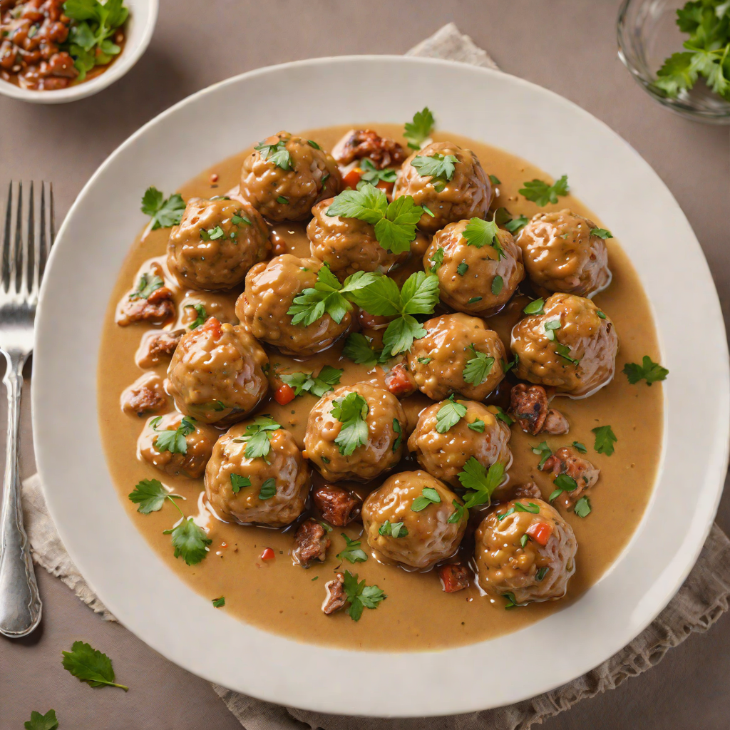 Steamed Wazwan-style Gustaba Lamb Meatballs in Yogurt Gravy