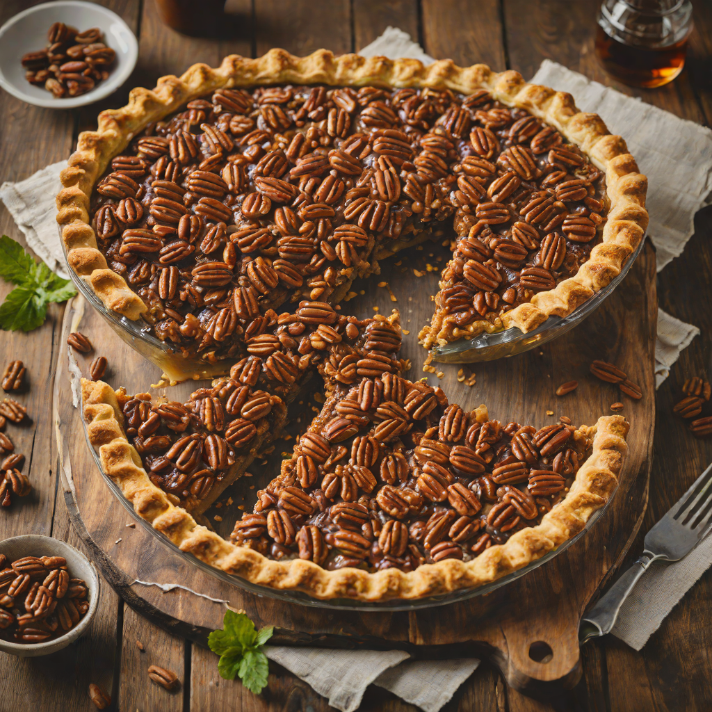 Southern-Style Classic Pecan Pie with Bourbon
