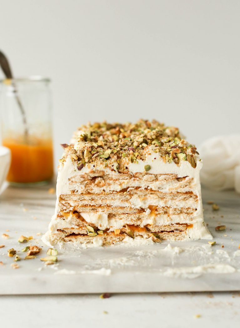 Orange Cardamom Icebox Cake with Whipped Mascarpone