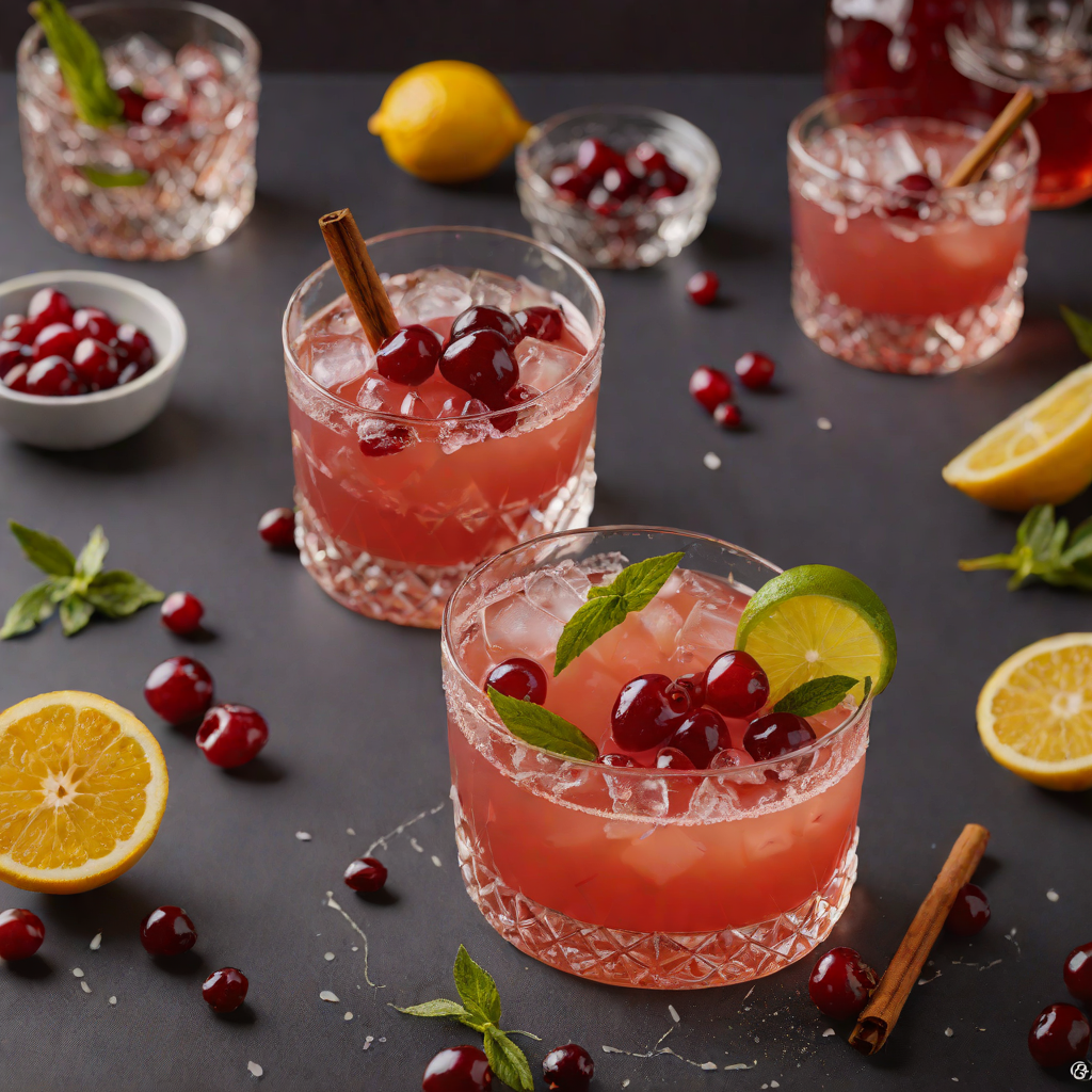 Spiced Cranberry Whiskey Sour