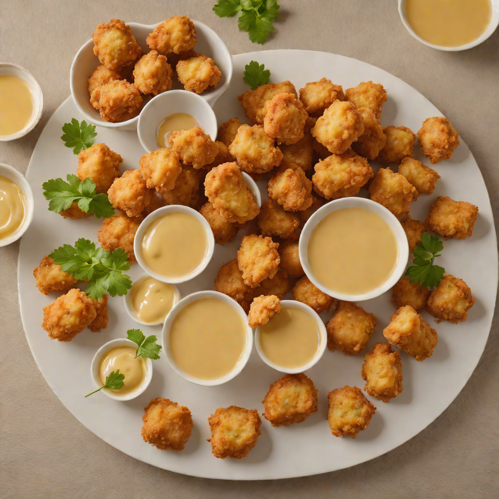 Oven-Baked Chicken Nuggets with Honey Mustard Dipping Sauce