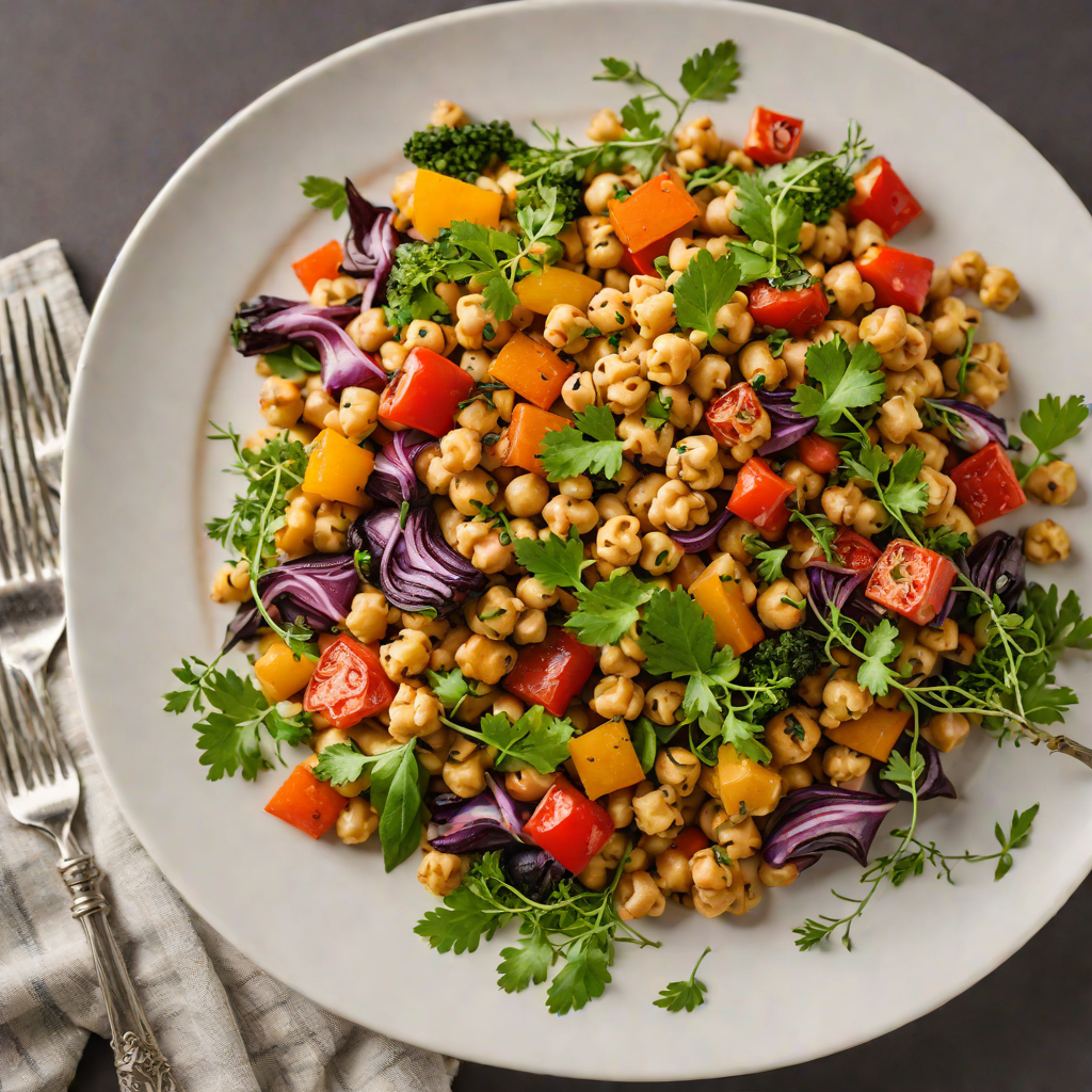 Kerch Strait-Inspired Roasted Vegetable and Chickpea Bowl