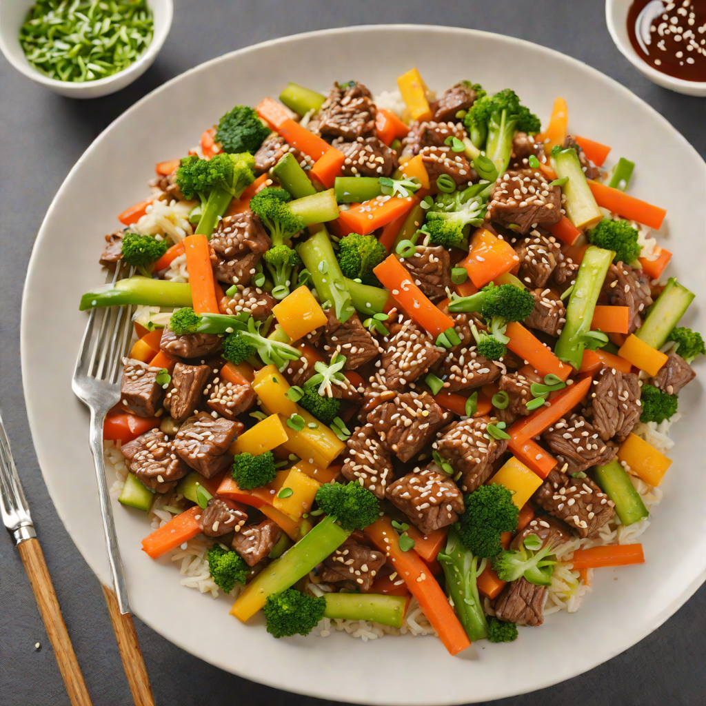 Korean-Inspired Beef and Vegetable Stir Fry