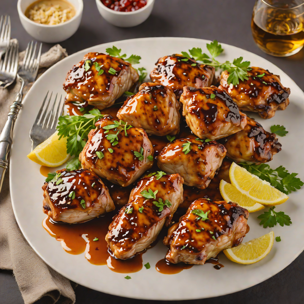 Whiskey-Glazed Grilled Chicken Thighs