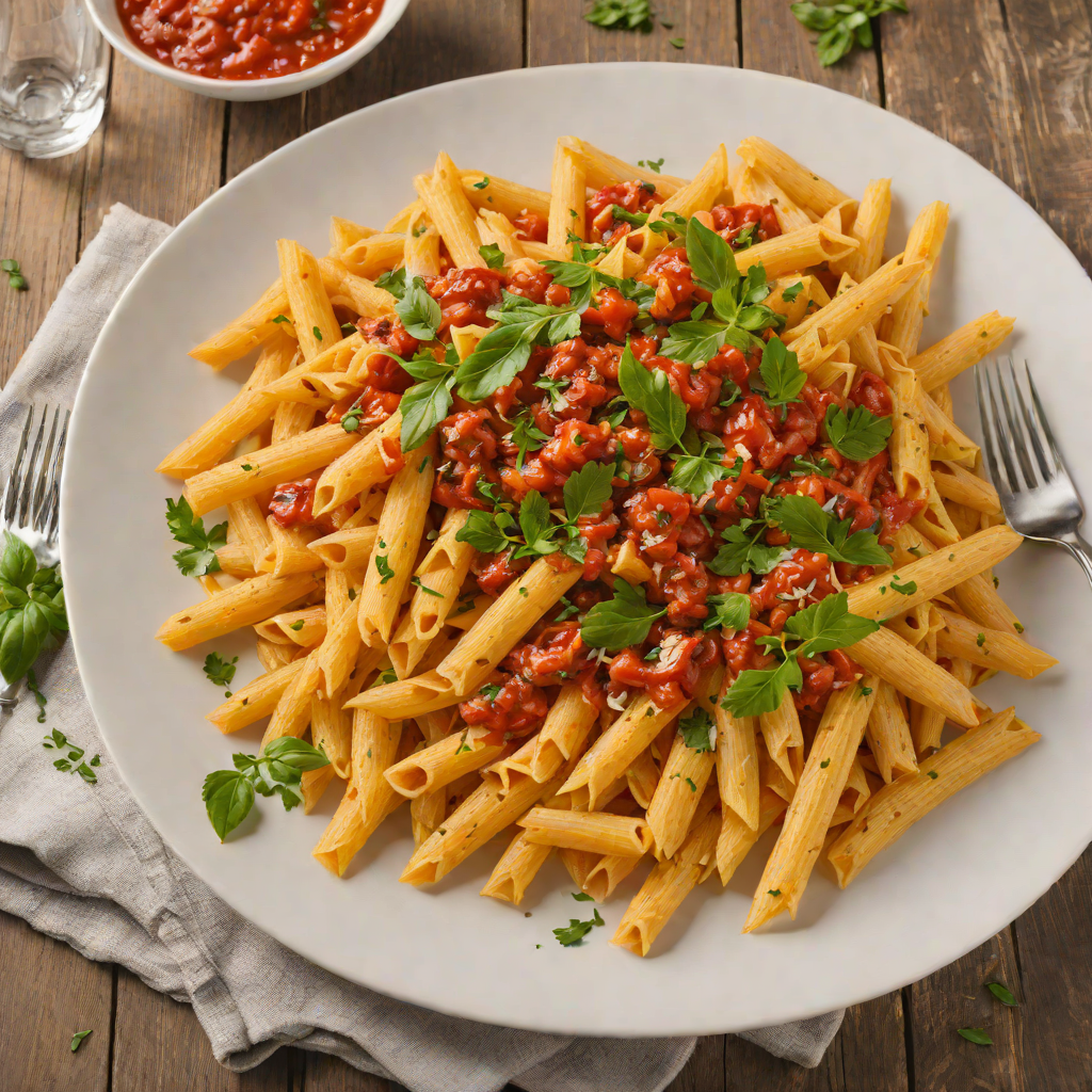Vodka-Infused Penne with Roasted Tomato Sauce