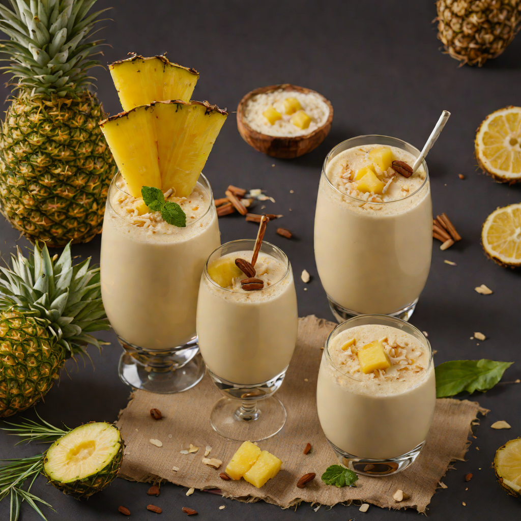 Rum-Spiced Pineapple Coconut Smoothie
