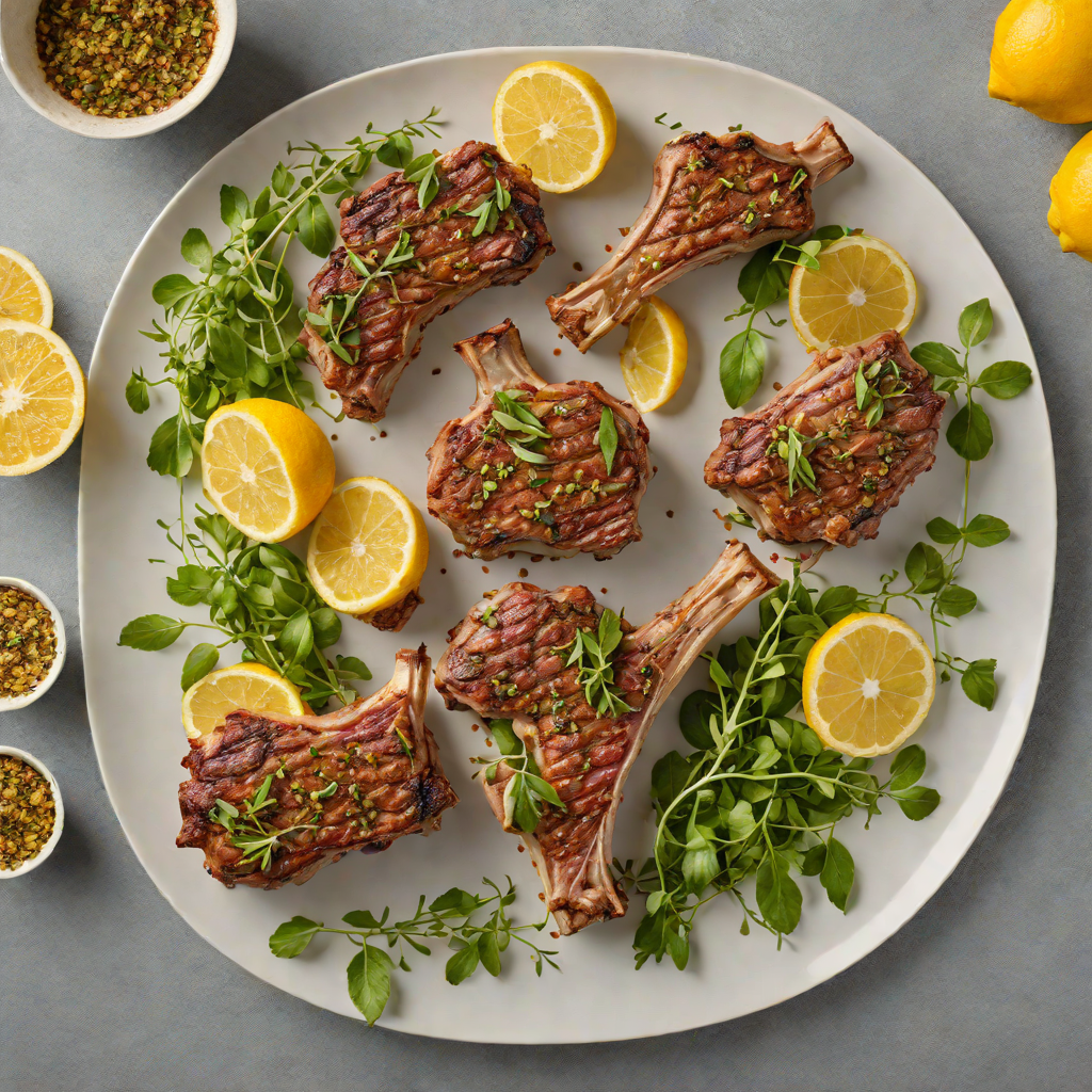 Sheet Pan Mediterranean Lemon-Oregano Lamb Chops