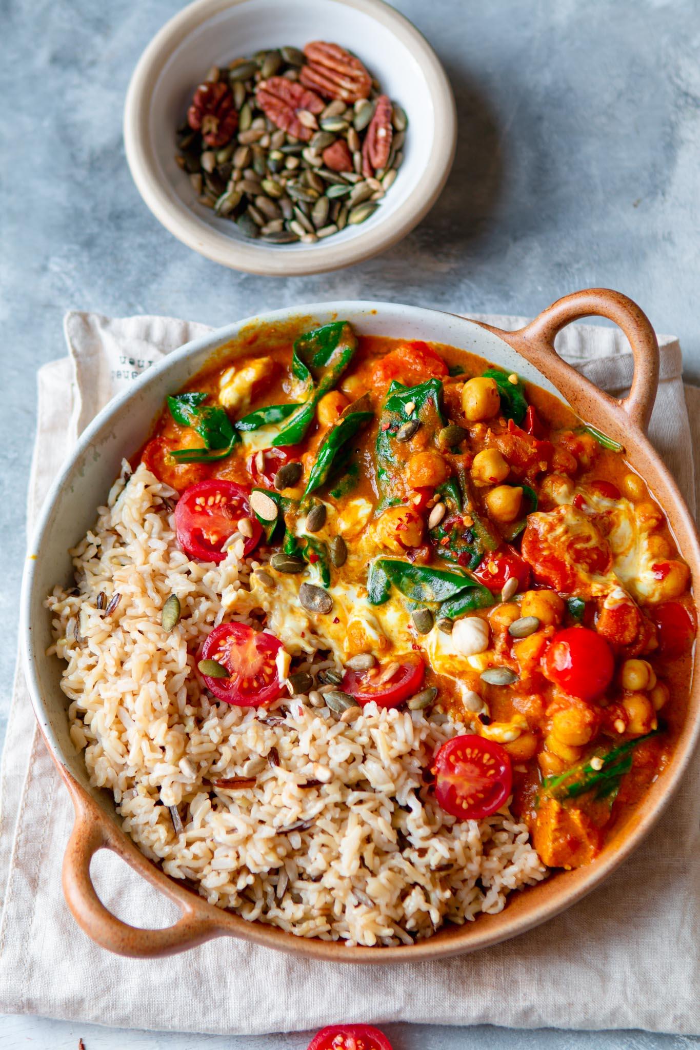 Best Ever Chana Masala with Cilantro Lime Rice