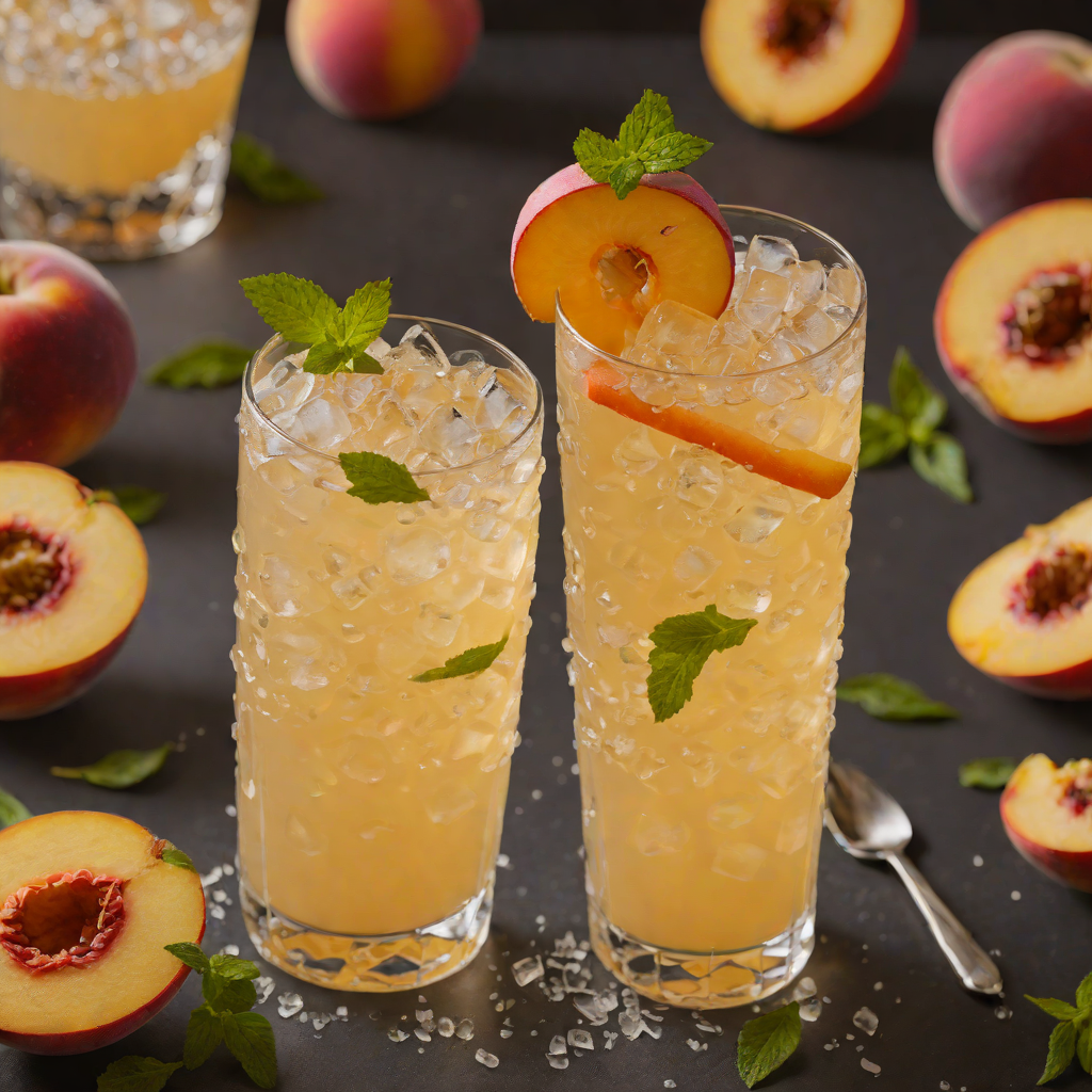 Ginger-Peach Fizz Cooler