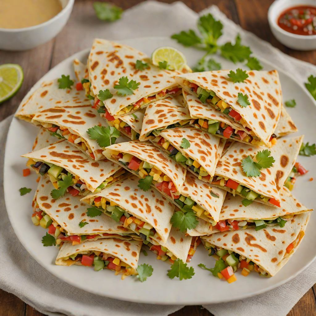 Stovetop Cheesy Vegetable Quesadillas