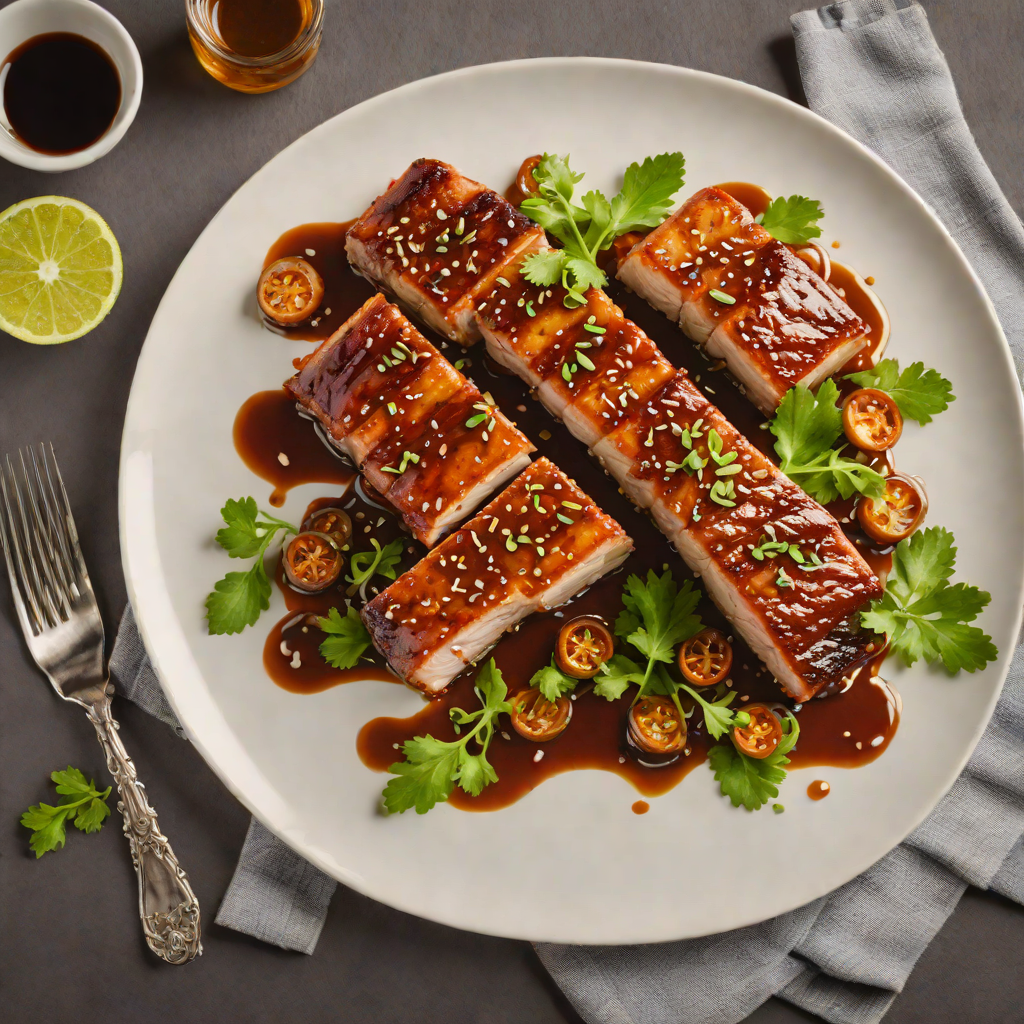 Pan-Fried Pork Belly with Spicy Soy-Garlic Glaze