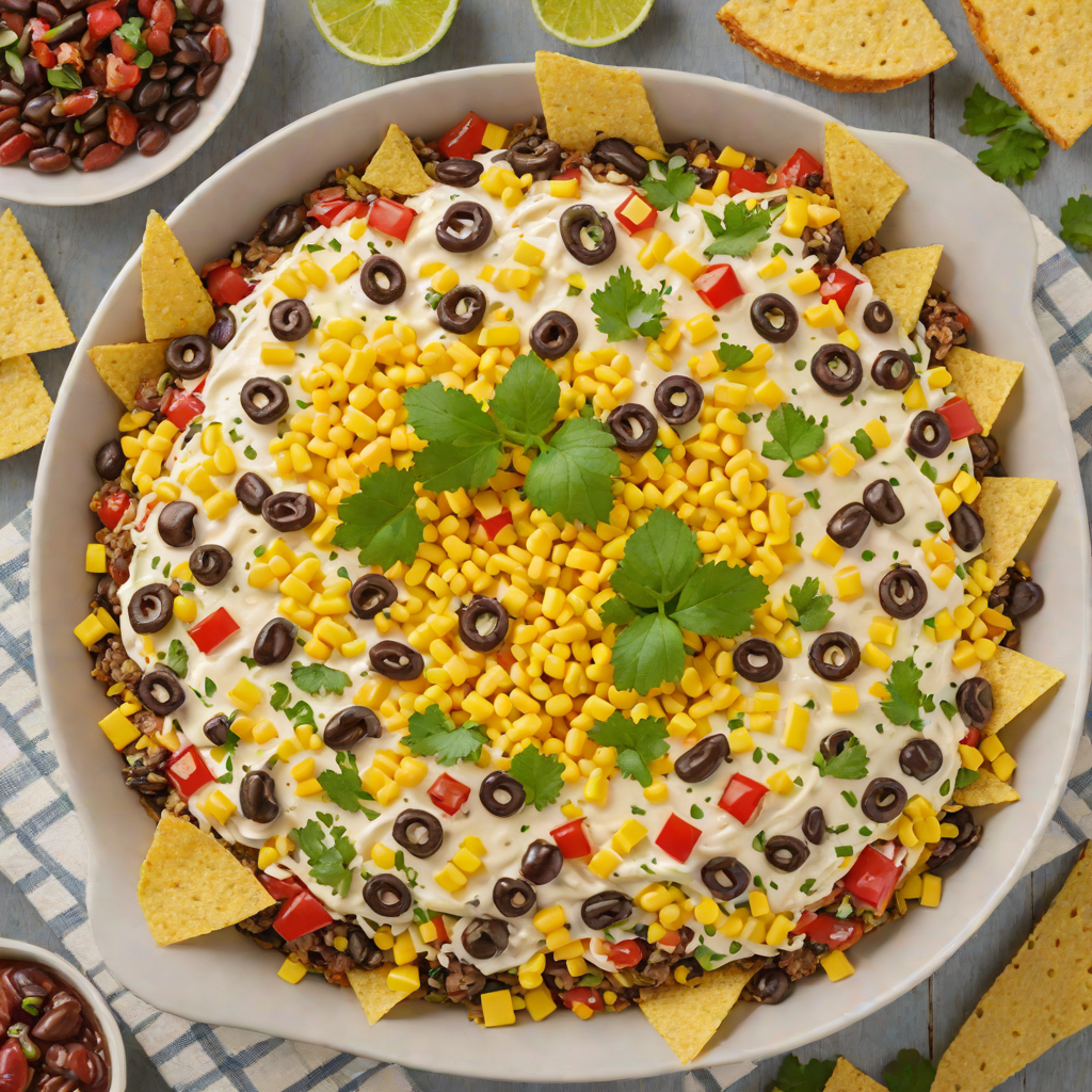 Skillet Cheesy Black Bean and Corn Dip