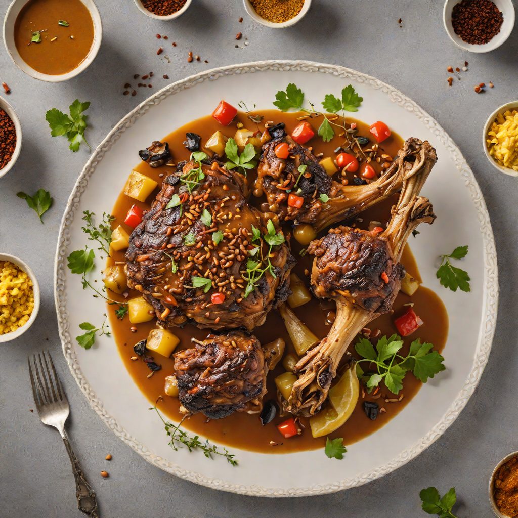 Slow-Roasted Moroccan Lamb Shank with Ras el Hanout