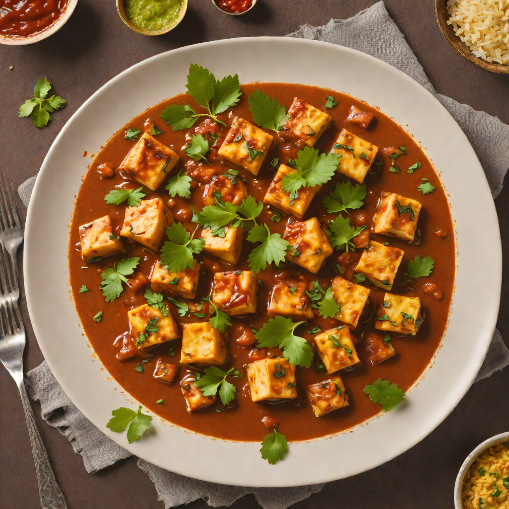 Kadai Paneer Simmered in Spiced Tomato Gravy