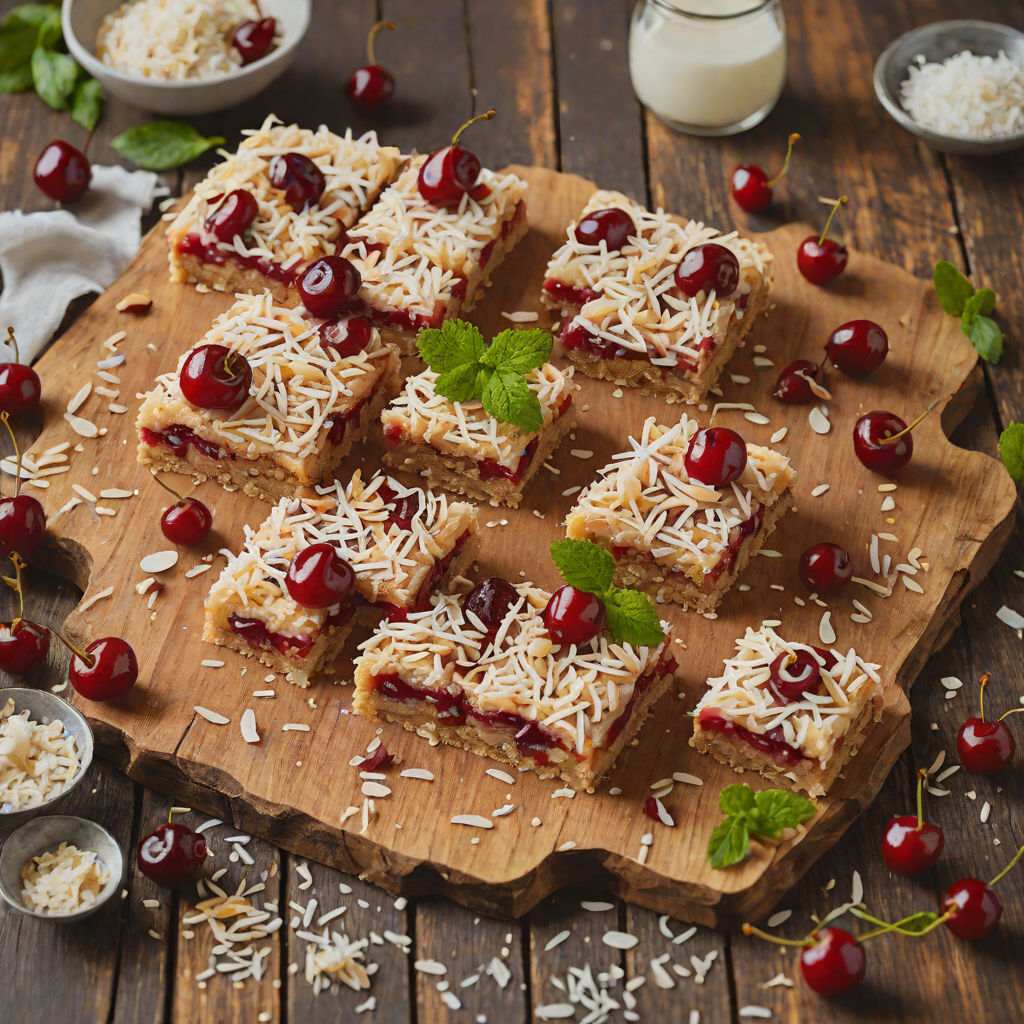 No-Bake Cherry Coconut Slice Inspired by Australian Sweets