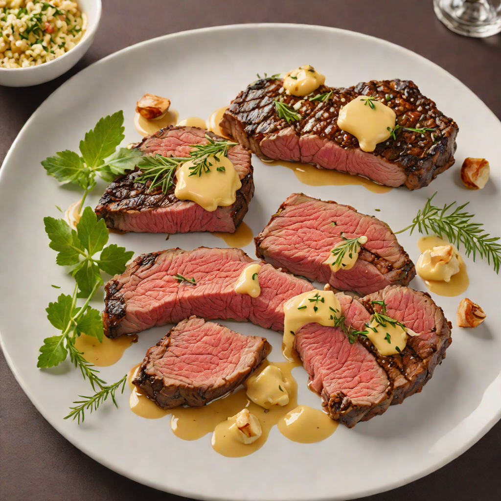 Grilled Wagyu Manhattan Steak with Garlic Butter
