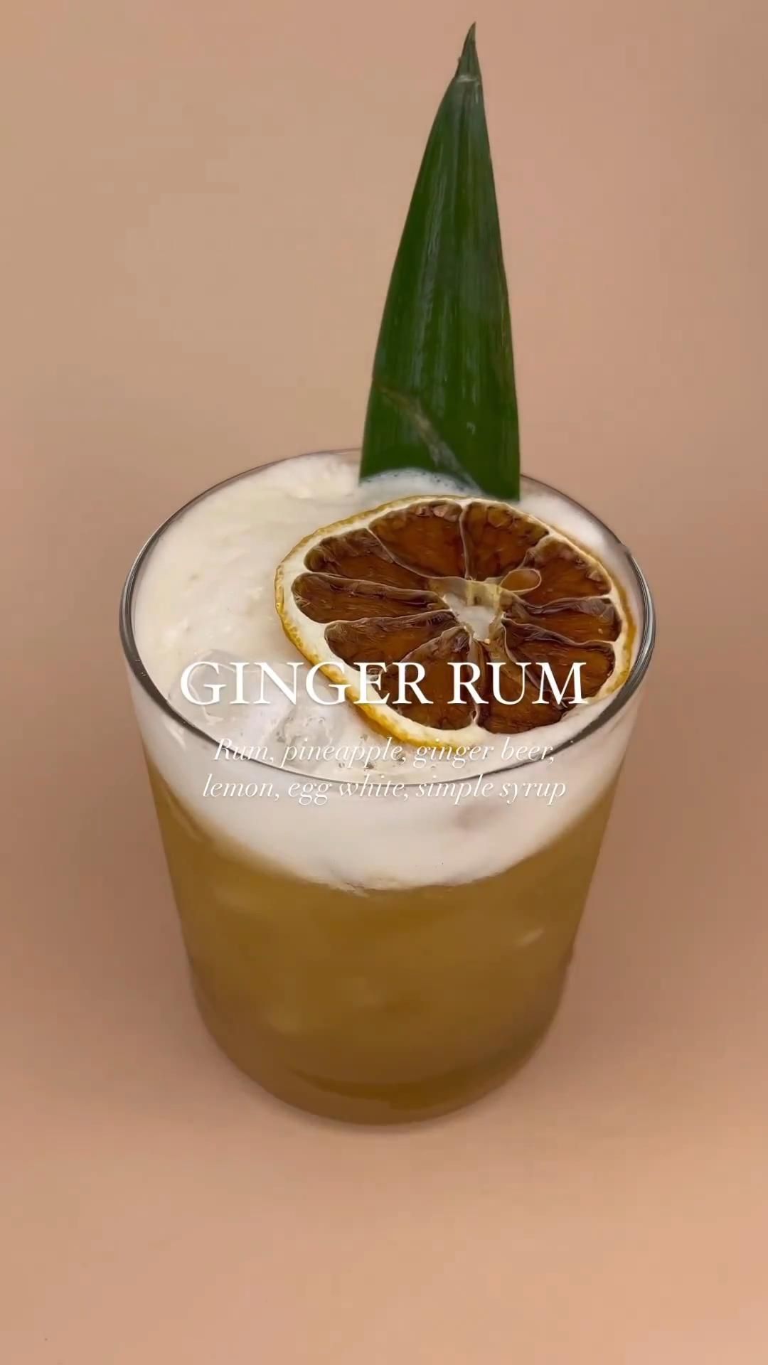 Ginger-Lemongrass Spiced Rum Cooler