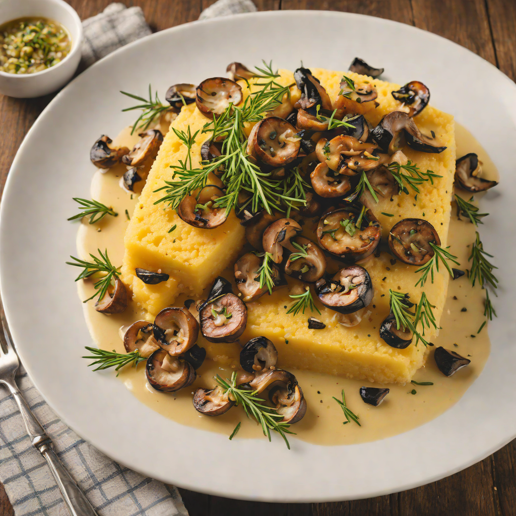 Oven-Baked Polenta with Regional Mushrooms and Rosemary