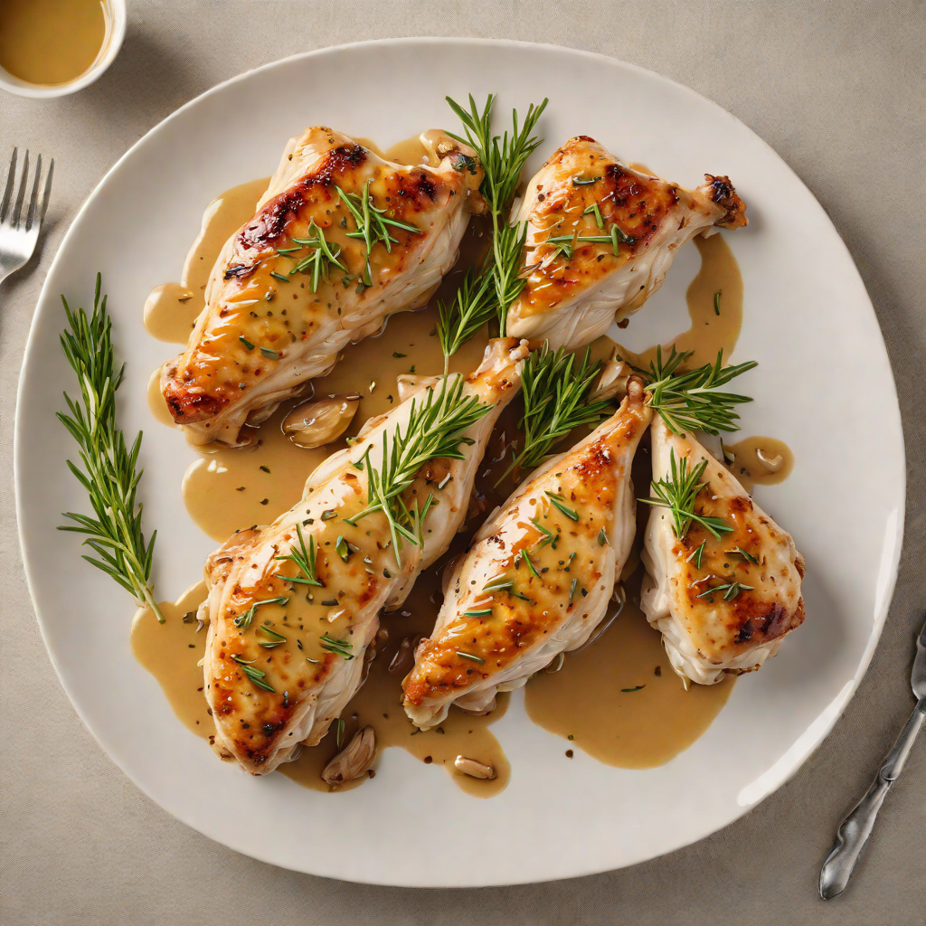 Pan-Seared Chicken with Garlic and Rosemary Pan Sauce