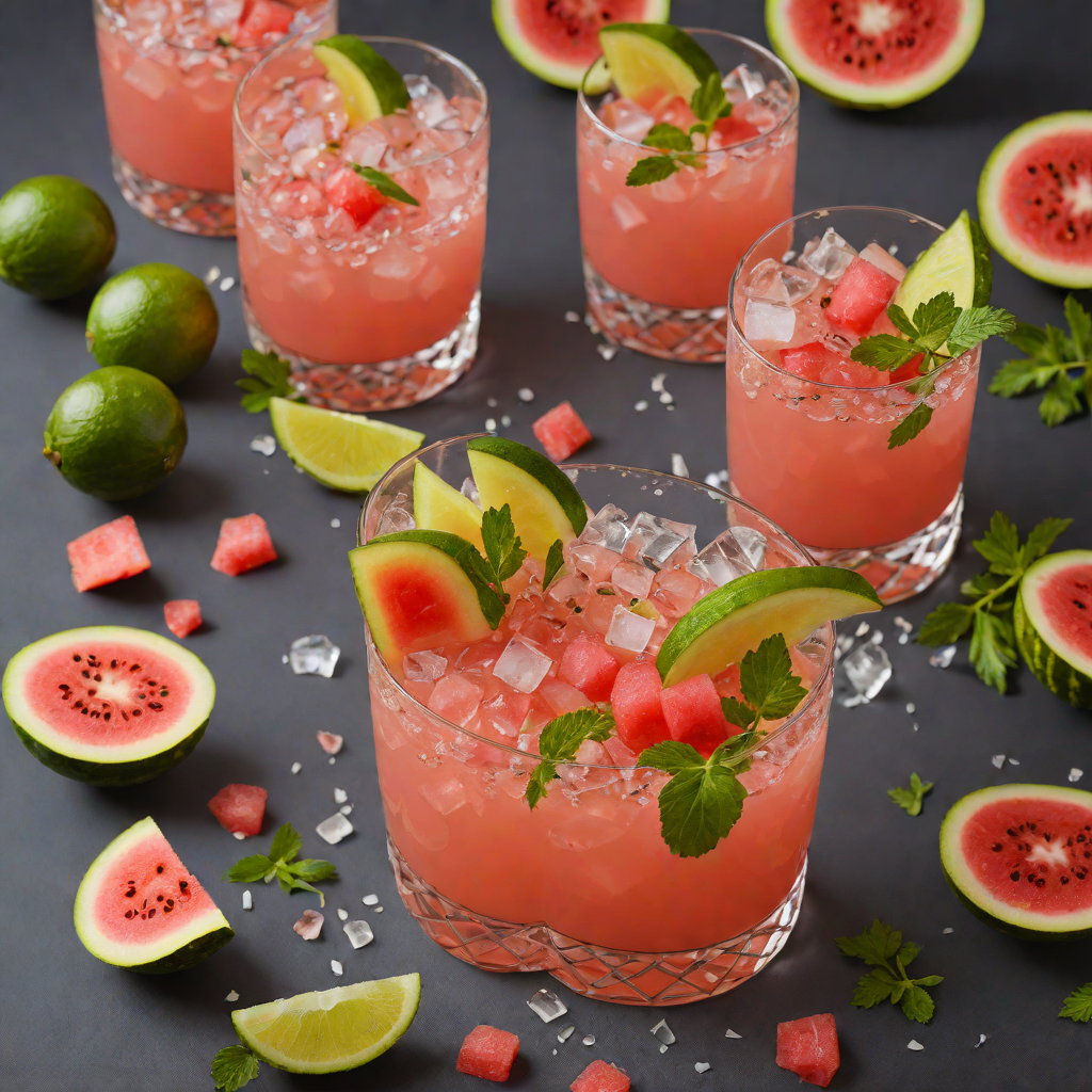 Tropical Rum and Watermelon Party Punch