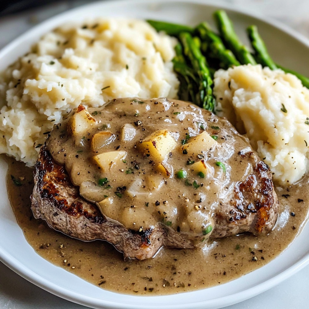 Grilled Authentic Steak with Herb Butter