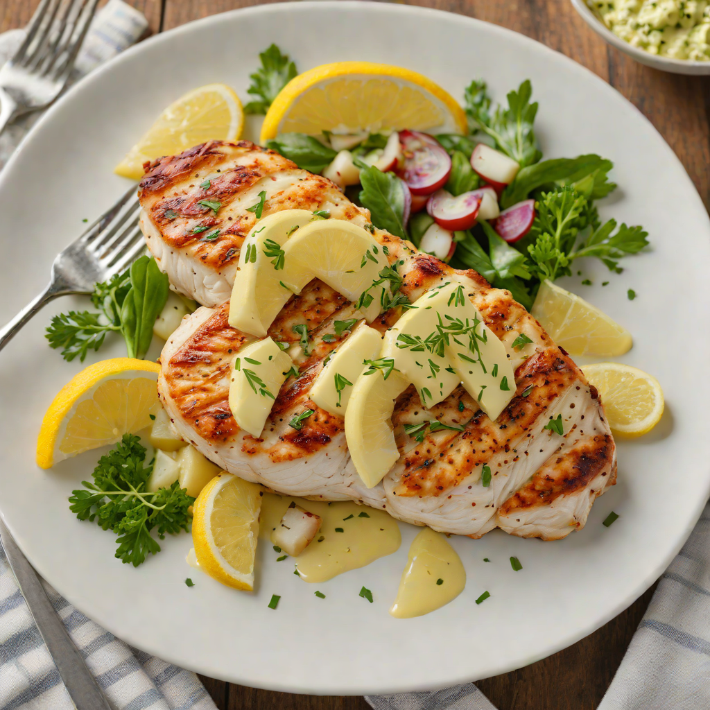 Pan-Seared Chicken Breast with Lemon Garlic Herb Butter