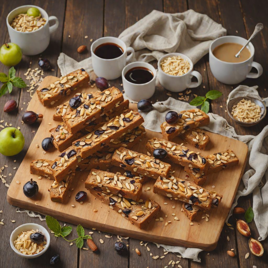 Macadamia and Davidson's Plum Biscotti
