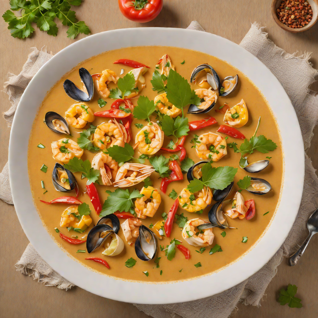 Moqueca Bahiana Seafood Stew with Coconut Milk