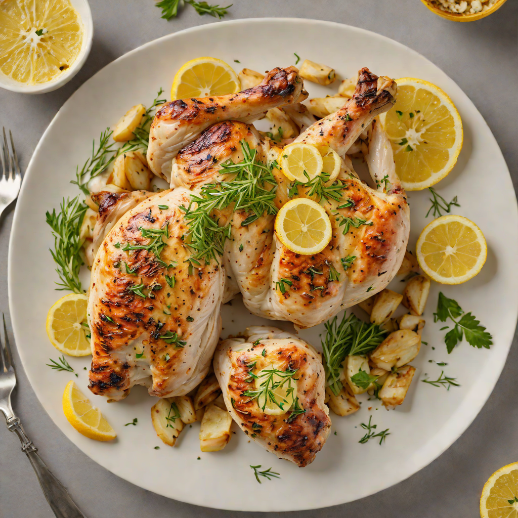 Pan-Roasted Lemon Pepper Chicken with Garlic Herb Butter