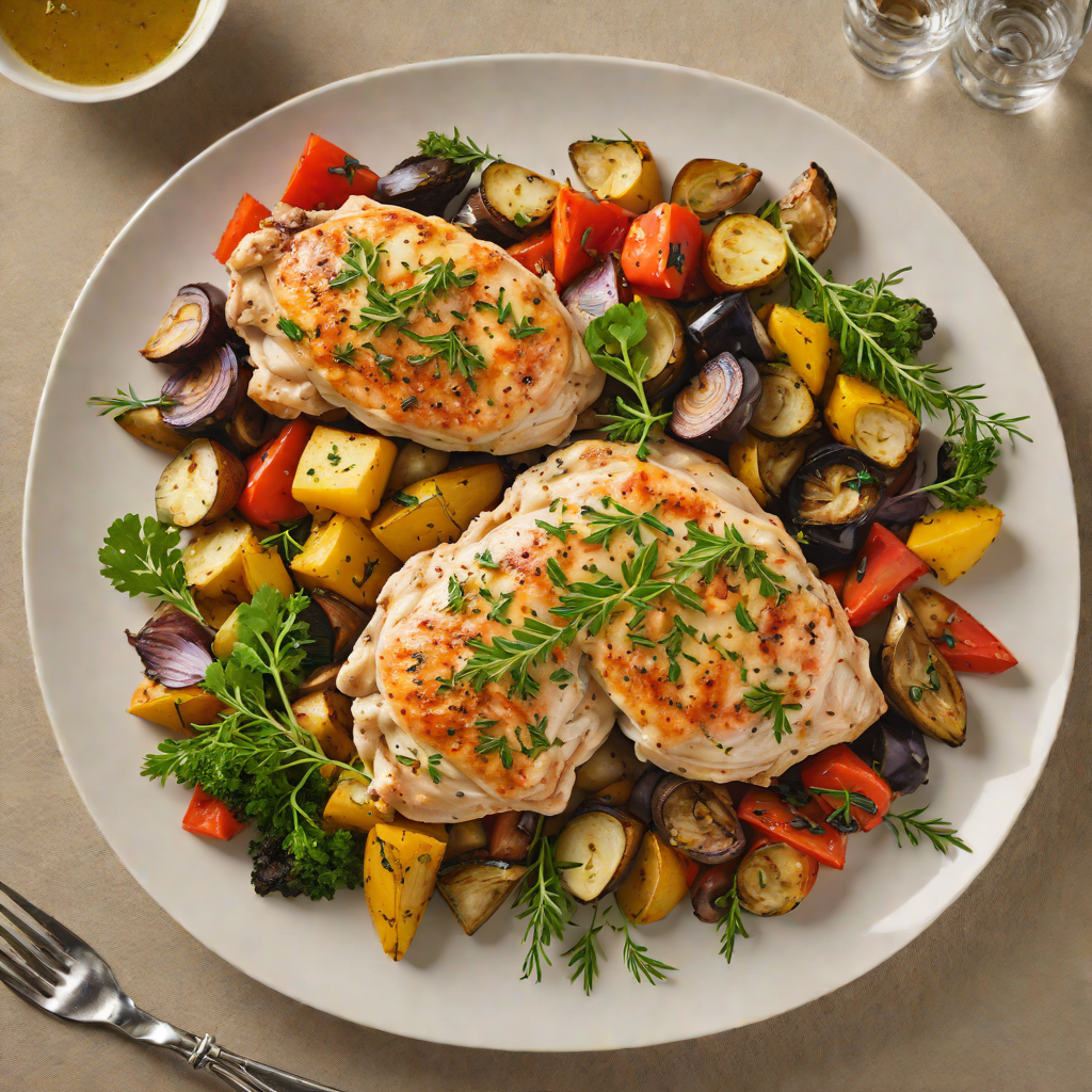 One-Pan Italian Herb Chicken with Roasted Vegetables