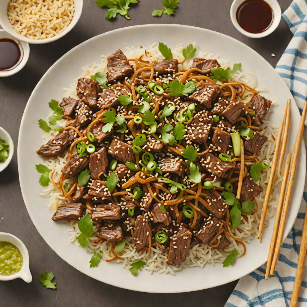 Quick Stir-Fried Korean Beef Bulgogi with Sesame and Scallions