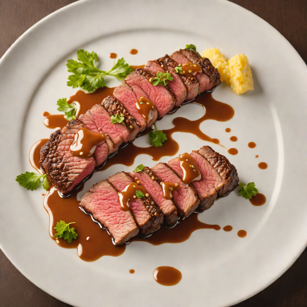 Pan-Seared Wagyu Manhattan Strip with Miso Butter