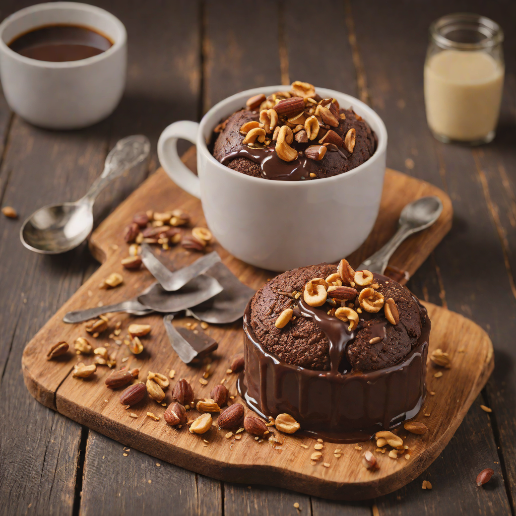 Chocolate Hazelnut Lava Mug Cake