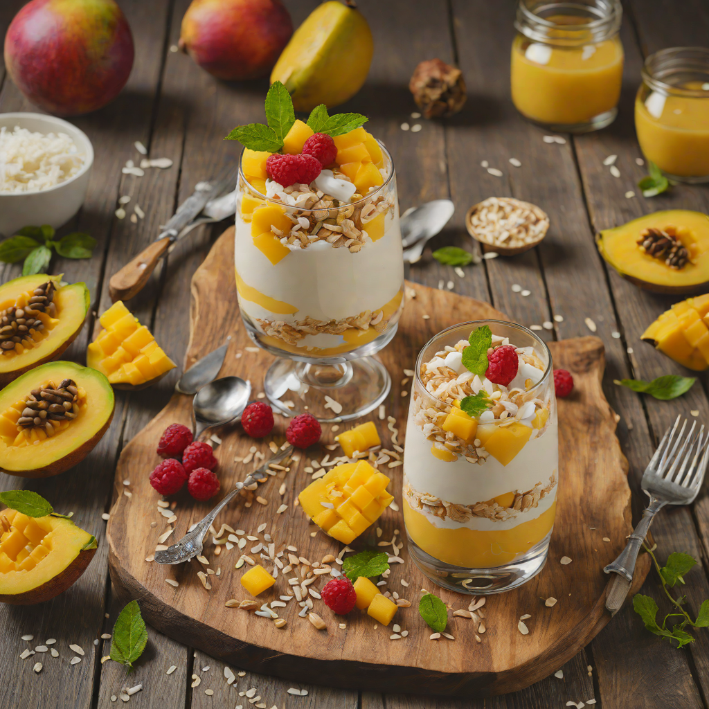 No-Bake Mango Coconut Cream Parfait