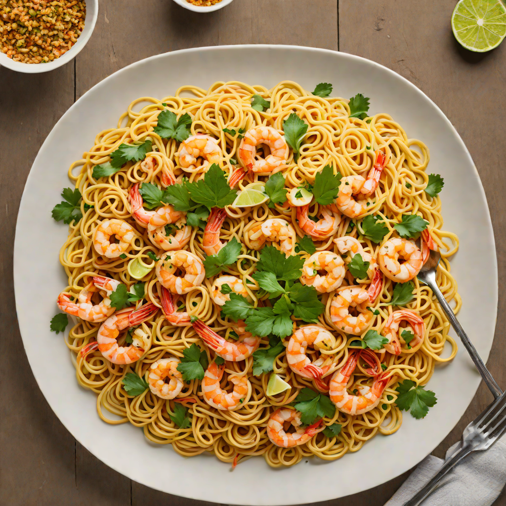 Quick Thai-Inspired Coconut Curry Noodles with Shrimp