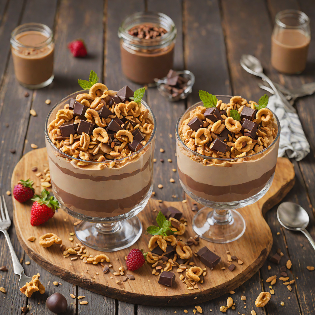 No-Bake Chocolate Peanut Butter Cheesecake Parfait